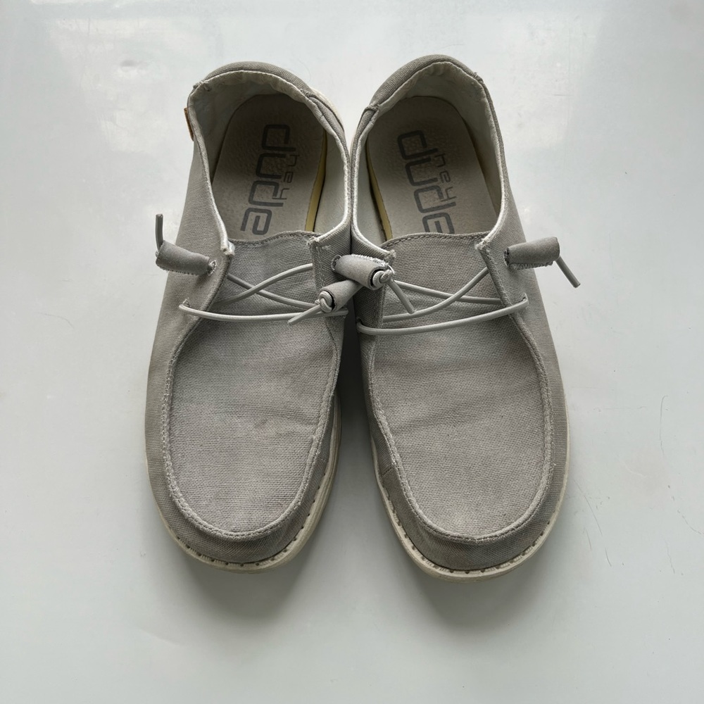 Gray Hey Dudes- size 8